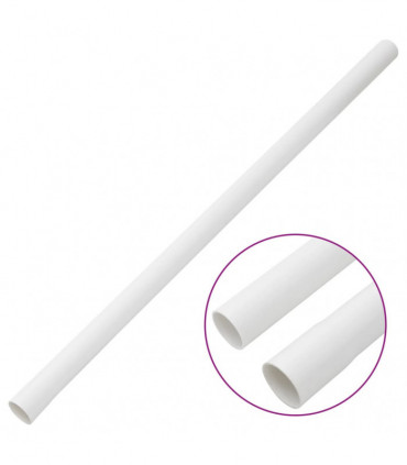 vidaXL Cable Trunkings Ø30 mm 10 m PVC