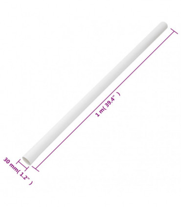vidaXL Cable Trunkings Ø30 mm 10 m PVC