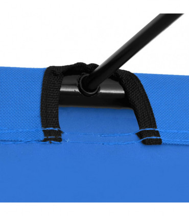 vidaXL Camping Bed 180x60x19 cm Oxford Fabric and Steel Blue