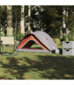 vidaXL Camping Tent 1-Person Grey and Orange Waterproof