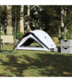 vidaXL Camping Tent 1-Person White Blackout Fabric Waterproof