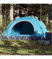 vidaXL Camping Tent 2-Person Blue Quick Release