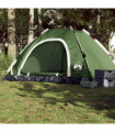 vidaXL Camping Tent 5-Person Green Quick Release