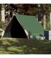 vidaXL Camping Tent A-Frame 2-Person Green Waterproof