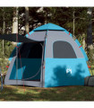 vidaXL Camping Tent Cabin 4-Person Blue Quick Release