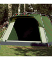 vidaXL Camping Tent Cabin 4-Person Green Quick Release