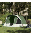 vidaXL Camping Tent Cabin 4-Person Green Waterproof