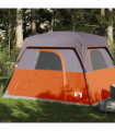 vidaXL Camping Tent Cabin 4-Person Orange Waterproof