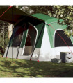 vidaXL Camping Tent Cabin 5-Person Green Waterproof