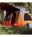 vidaXL Camping Tent Cabin 5-Person Grey Waterproof