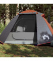 vidaXL Camping Tent Dome 2-Person Orange Waterproof