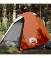 vidaXL Camping Tent Dome 2-Person Orange Waterproof