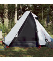 vidaXL Camping Tent Dome 2-Person White Blackout Fabric Waterproof