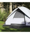 vidaXL Camping Tent Dome 2-Person White Blackout Fabric Waterproof