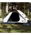 vidaXL Camping Tent Dome 2-Person White Blackout Fabric Waterproof