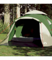 vidaXL Camping Tent Dome 3-Person Green Quick Release