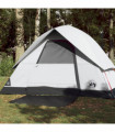 vidaXL Camping Tent Dome 3-Person White Blackout Fabric Waterproof