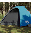 vidaXL Camping Tent Dome 4-Person Blue Waterproof