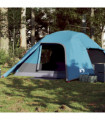 vidaXL Camping Tent Dome 4-Person Blue Waterproof
