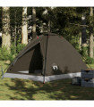 vidaXL Camping Tent Dome 4-Person Brown Waterproof