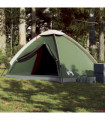 vidaXL Camping Tent Dome 4-Person Green Waterproof