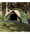 vidaXL Camping Tent Dome 5-Person Green Quick Release