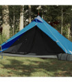 vidaXL Camping Tent Tipi 1-Person Blue Waterproof