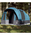 vidaXL Camping Tent Tunnel 3-Person Blue Waterproof