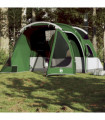 vidaXL Camping Tent Tunnel 4-Person Green Waterproof