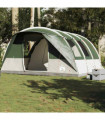 vidaXL Camping Tent Tunnel 5-Person Green Waterproof