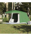 vidaXL Camping Tent with Porch Dome 5-Person Green Waterproof