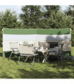 vidaXL Camping Windbreak Green 340x130 cm Waterproof