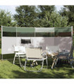 vidaXL Camping Windbreak Green 366x152x152 cm Waterproof