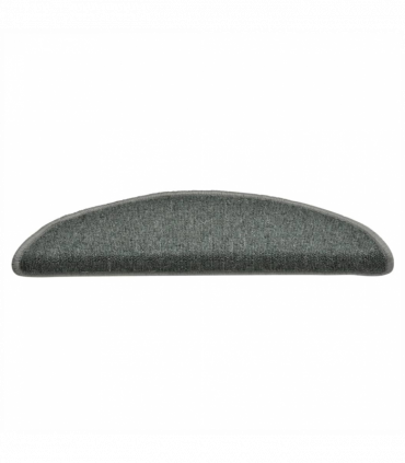 vidaXL Carpet Stair Treads 15 pcs Dark Green 56x17x3 cm