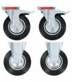 vidaXL Casters 4 pcs 200 mm