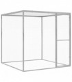 vidaXL Cat Cage 1.5x1.5x1.5 m Galvanised Steel