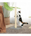 vidaXL Cat Scratching Post Light Grey 35x35x70 cm