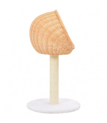 vidaXL Cat Tree with Sisal Scratching Post Natural Willow Wood