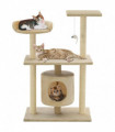 vidaXL Cat Tree with Sisal Scratching Posts 95 cm Beige