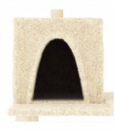 vidaXL Cat Tree with Sisal Scratching Posts Cream 167 cm