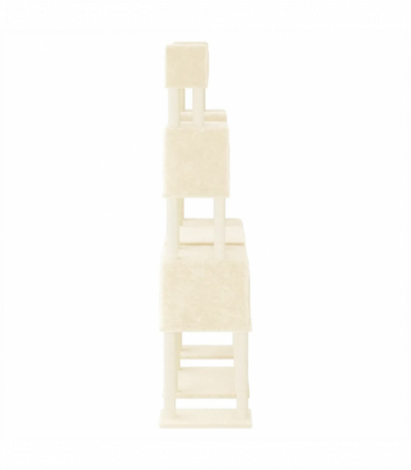 vidaXL Cat Tree with Sisal Scratching Posts Cream 199 cm