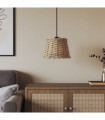 vidaXL Ceiling Lamp Shade Brown Ø20x15 cm Wicker