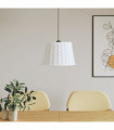 vidaXL Ceiling Lamp Shade White Ø40x26 cm Wicker