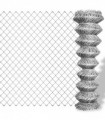 vidaXL Chain Link Fence Galvanised Steel 25x1.25 m Silver