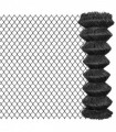vidaXL Chain Link Fence Steel 15x1.25 m Grey