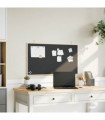 vidaXL Chalkboard with Solid Pine Wood Frame Black 100x55 cm