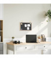 vidaXL Chalkboard with Solid Pine Wood Frame Black 40x30 cm