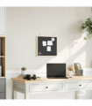 vidaXL Chalkboard with Solid Pine Wood Frame Black 40x40 cm