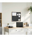 vidaXL Chalkboard with Solid Pine Wood Frame Black 60x55 cm