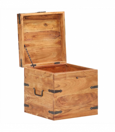 vidaXL Chest 40x40x40 cm Solid Acacia Wood